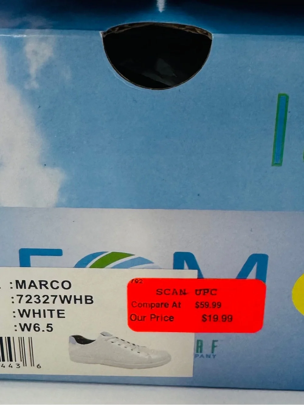 Island Surf Rebound Recovery Slip On MARCO‎ Women's White Sneakers Size 6.5 NWT